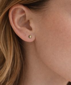 Verschluss der Ohrstecker rund 5mm mit 925 Silberstempel