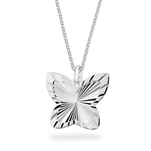 Schmetterling Anhänger Silber diamantiert