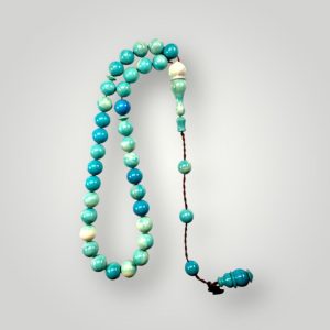Sikma Kehribar Türkis Tesbih Sistemli Gebetskette in leuchtendem Türkis